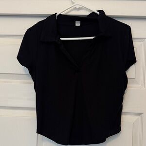 Old Navy Black Women's collard shirt